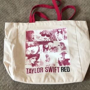Taylor Swift “RED” canvas tote